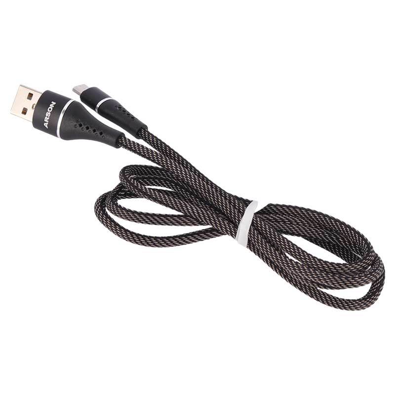 کابل میکرو یو اس بی فست شارژ Arson AN-CA10 3A 1m