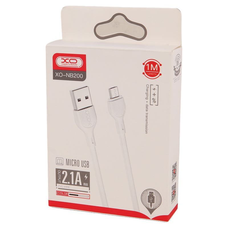 کابل میکرو یو اس بی Xo XO-NB200 2.1A 1m