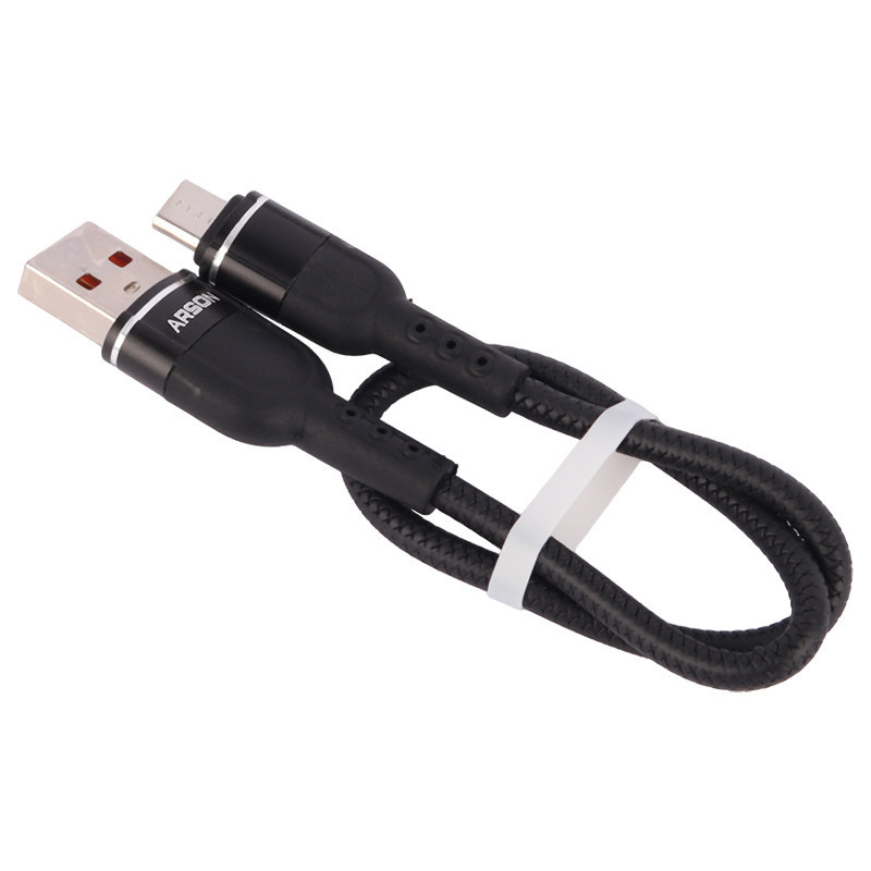 کابل کوتاه میکرو یو اس بی فست شارژ Arson AN-A30 3A 30cm