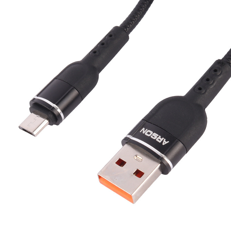 کابل کوتاه میکرو یو اس بی فست شارژ Arson AN-A30 3A 30cm
