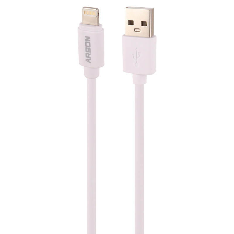 شارژر دیواری فست شارژ Arson AN-V3 2Port 3A QC3.0 PD 21.5W + کابل آیفونی