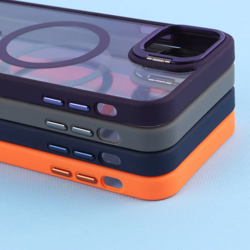 قاب PC مگ سیف استند شو با محافظ لنز رینگی آیفون iPhone 11 Pro Max