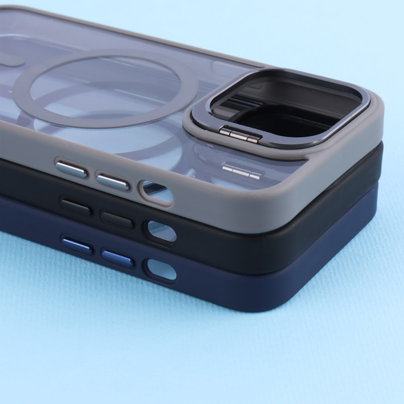 قاب PC مگ سیف استند شو با محافظ لنز رینگی آیفون iPhone 13 Pro