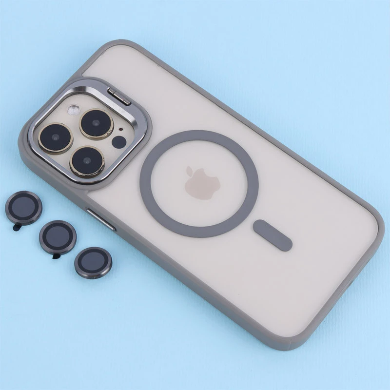 قاب PC مگ سیف استند شو با محافظ لنز رینگی آیفون iPhone 14 Pro Max