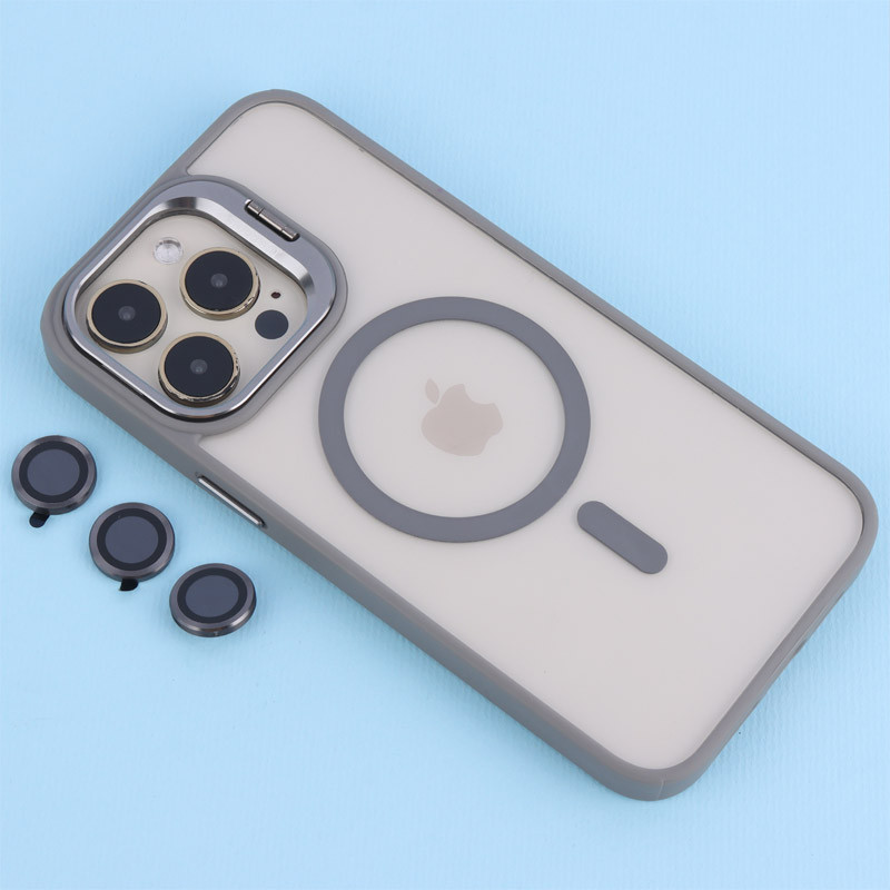 قاب PC مگ سیف استند شو با محافظ لنز رینگی آیفون iPhone 14 Pro Max