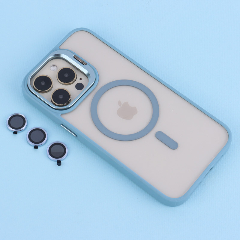 قاب PC مگ سیف استند شو با محافظ لنز رینگی آیفون iPhone 14 Pro Max