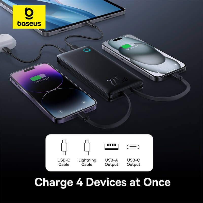 پاور بانک فست شارژ 10000 باسئوس Baseus Airpow Lite P10067501 PD 22.5W