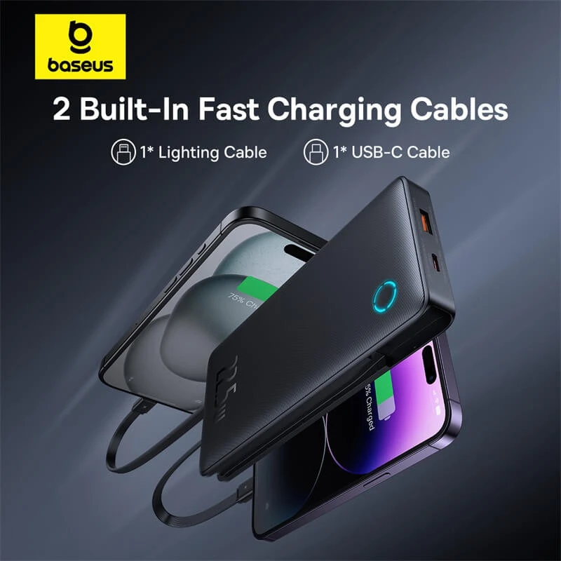 پاور بانک فست شارژ 10000 باسئوس Baseus Airpow Lite P10067501 PD 22.5W