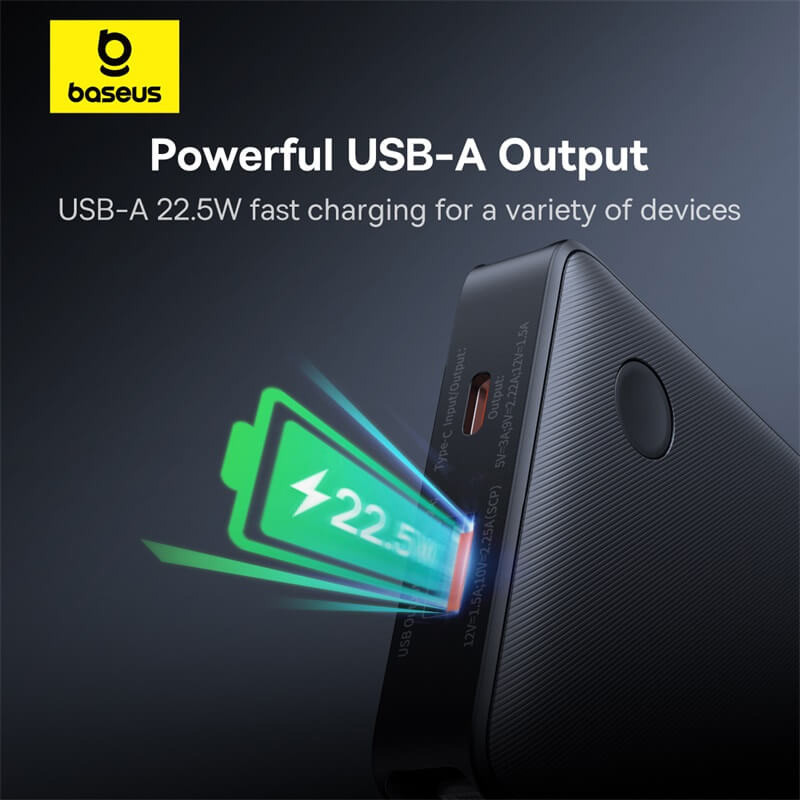 پاور بانک فست شارژ 10000 باسئوس Baseus Airpow Lite P10067501 PD 22.5W
