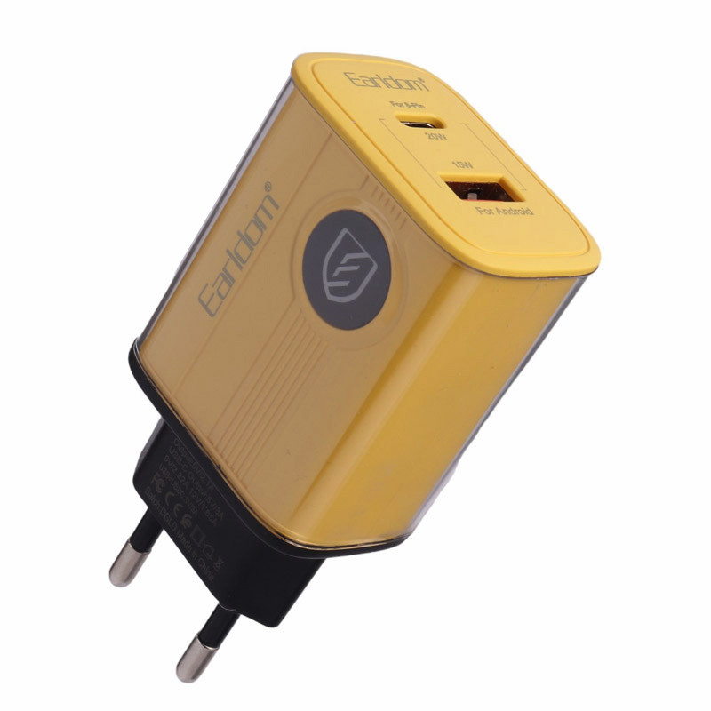 کلگی فست شارژ Earldom ES-EU40 2Port 3A QC3.0 PD 20W
