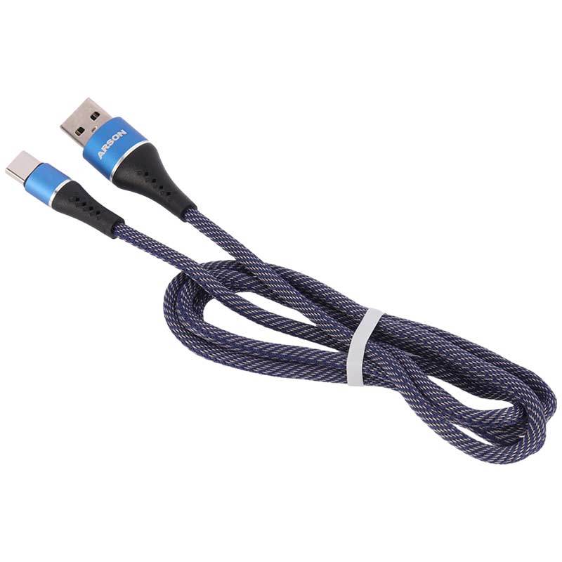 کابل تایپ سی فست شارژ Arson AN-CA10 3A 1m