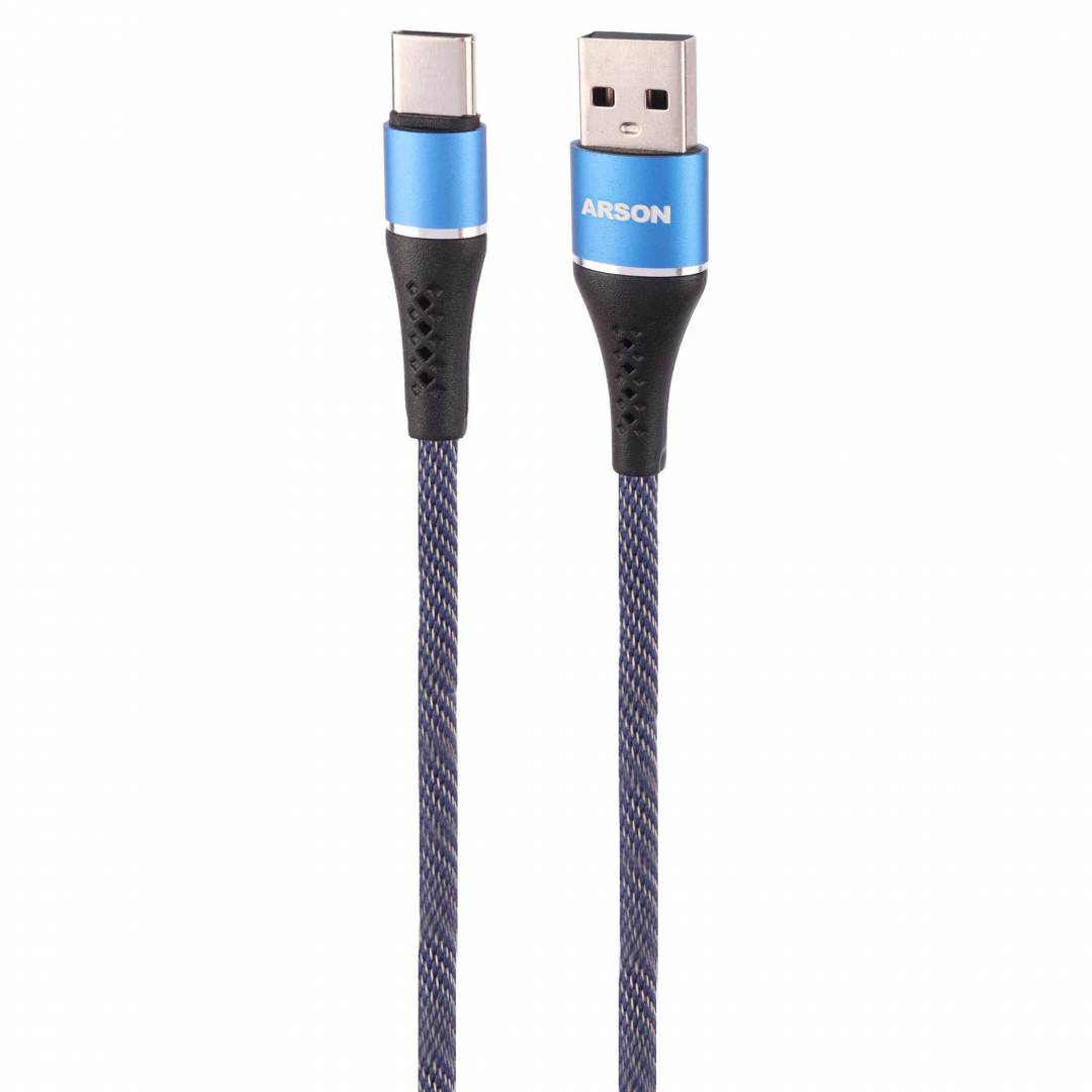 کابل تایپ سی فست شارژ Arson AN-CA10 3A 1m