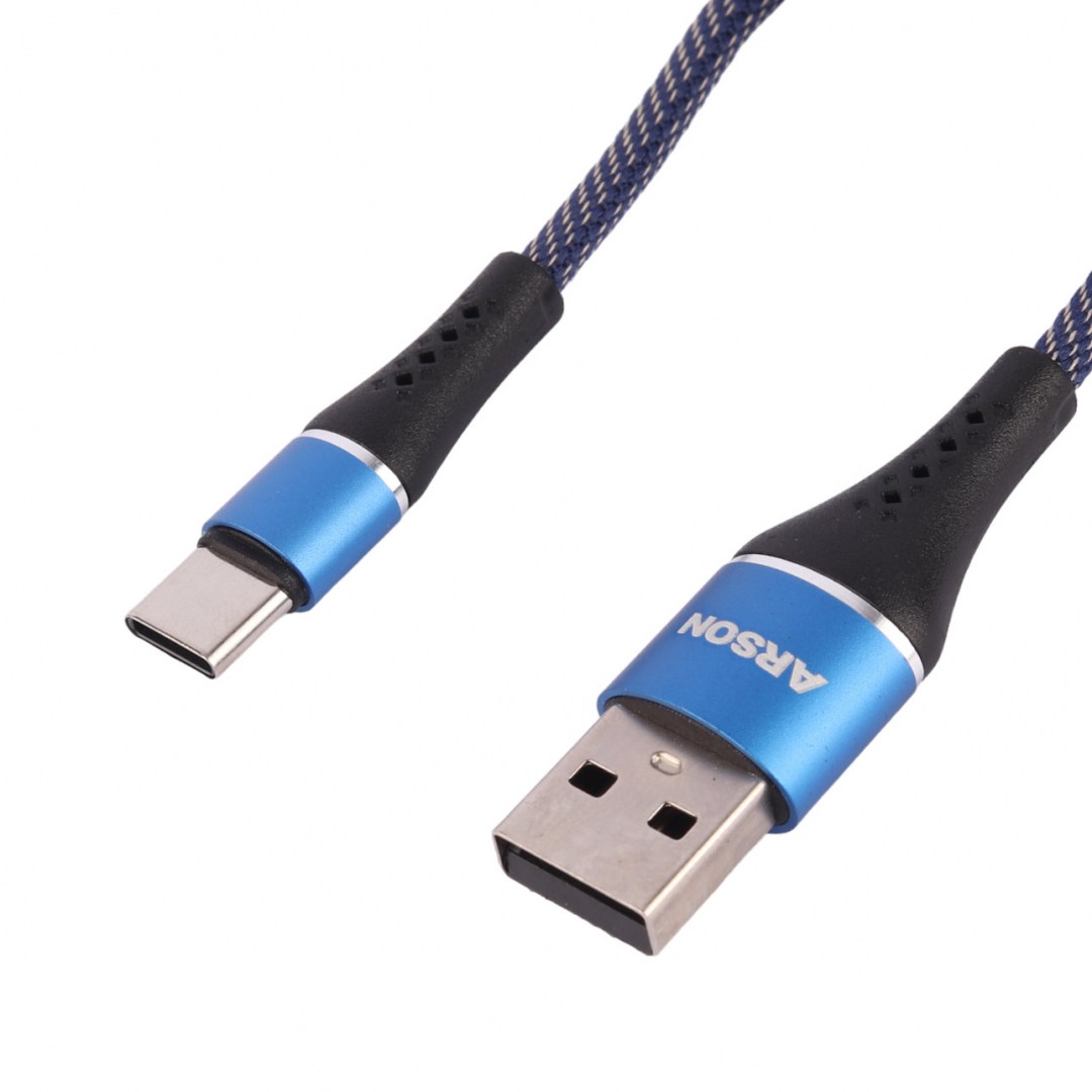 کابل تایپ سی فست شارژ Arson AN-CA10 3A 1m