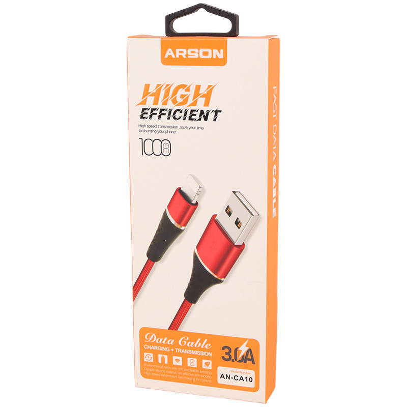کابل تایپ سی فست شارژ Arson AN-CA10 3A 1m