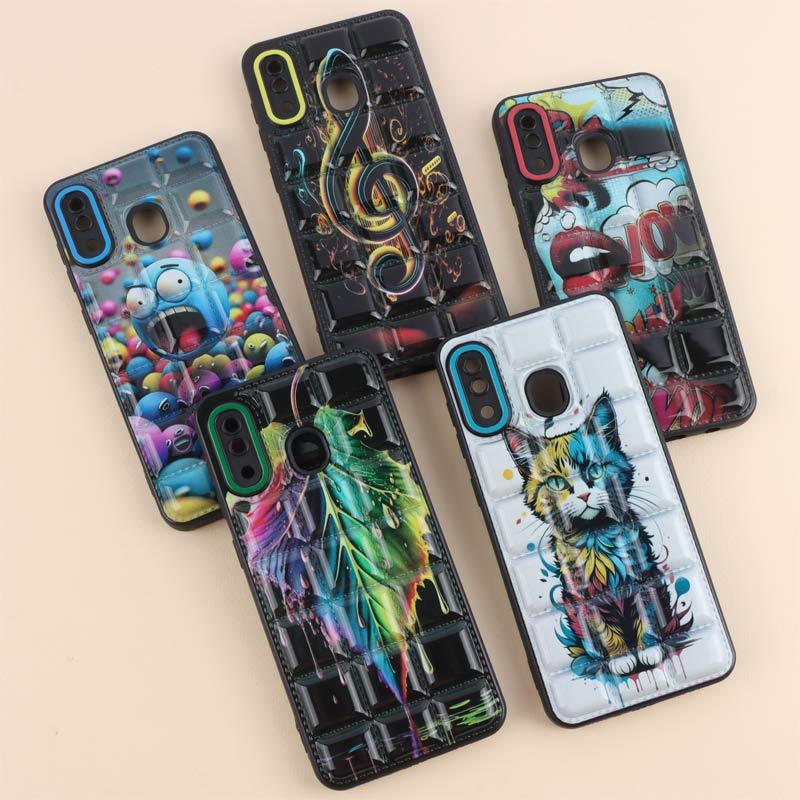 قاب پافر مربعی محافظ لنزدار سامسونگ Galaxy Galaxy A20 / A30
