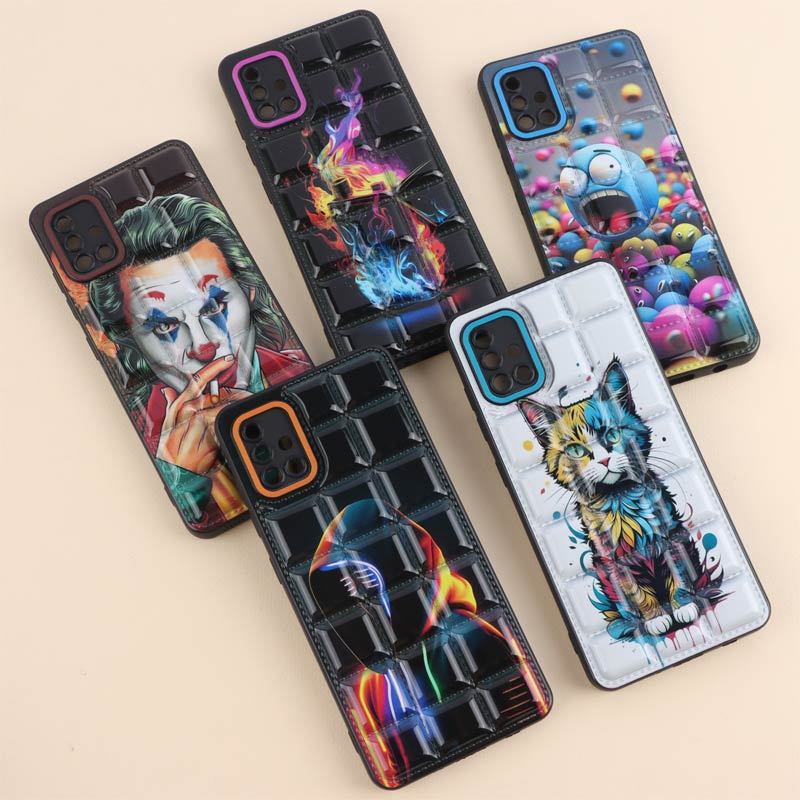 قاب پافر مربعی محافظ لنزدار سامسونگ Galaxy A51 4G