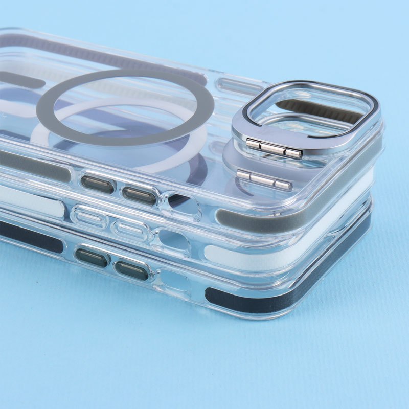 قاب PC Protection Case شفاف مگ سیف استندشو آیفون 13