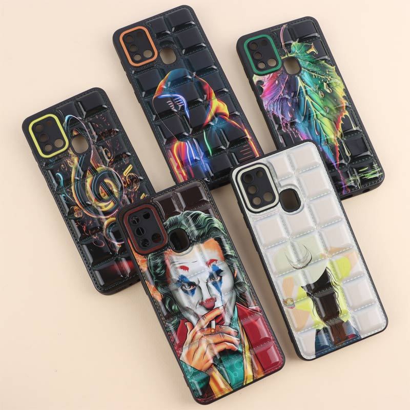 قاب پافر مربعی محافظ لنزدار سامسونگ Galaxy A21s