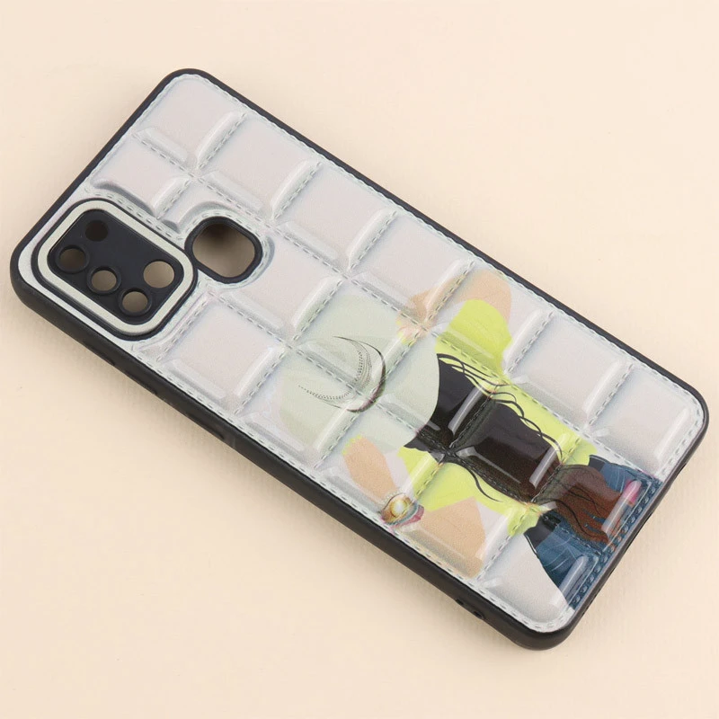 قاب پافر مربعی محافظ لنزدار سامسونگ Galaxy A21s