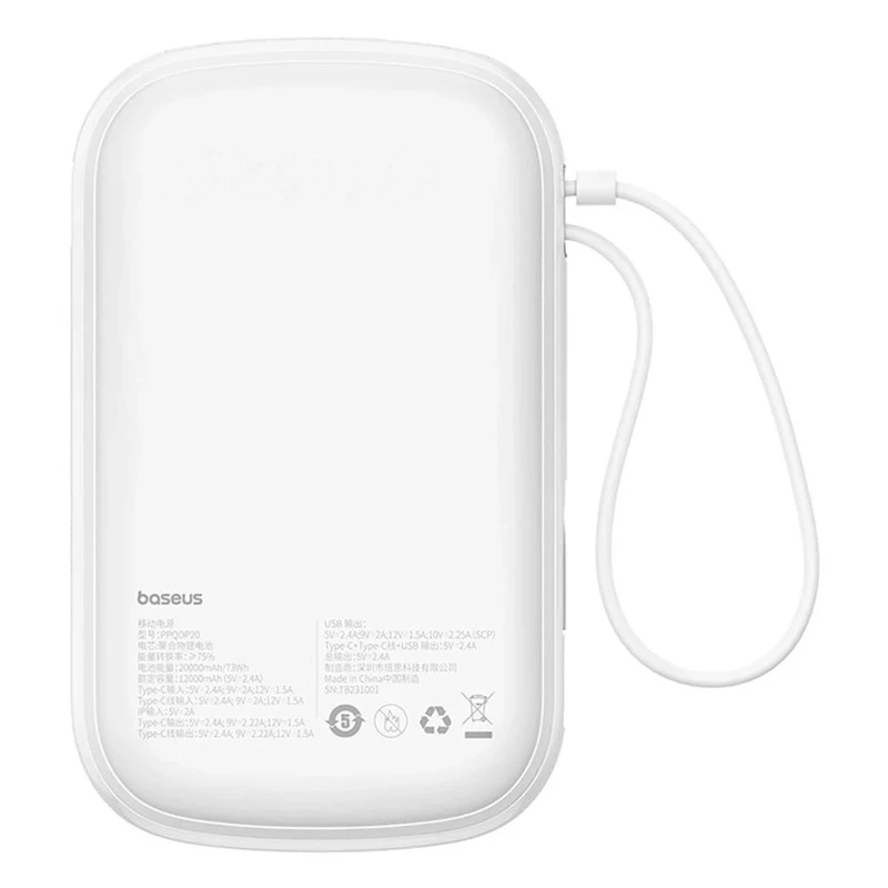 پاور بانک فست شارژ 20000 باسئوس Baseus Qpow Pro P10067103 PD 22.5W