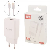 شارژر دیواری Earldom ES-EU27 2.1A 10.5W + کابل تایپ سی