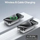 پاور بانک بی سیم فست شارژ 5000 باسئوس Baseus Magnetic Mini P10022107 PD 20W