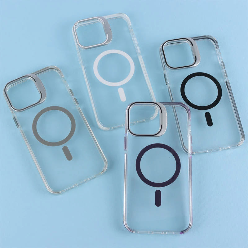 قاب PC Protection Case شفاف مگ سیف استندشو آیفون iPhone 13 Pro Max
