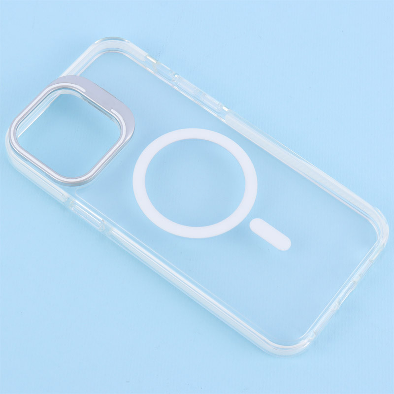 قاب PC Protection Case شفاف مگ سیف استندشو آیفون iPhone 13 Pro Max