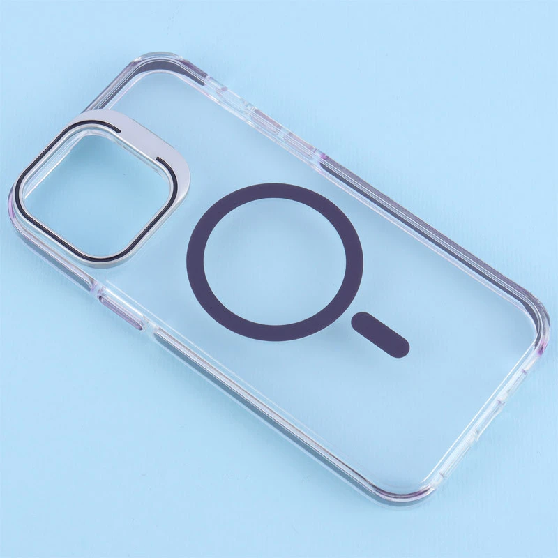 قاب PC Protection Case شفاف مگ سیف استندشو آیفون iPhone 13 Pro Max