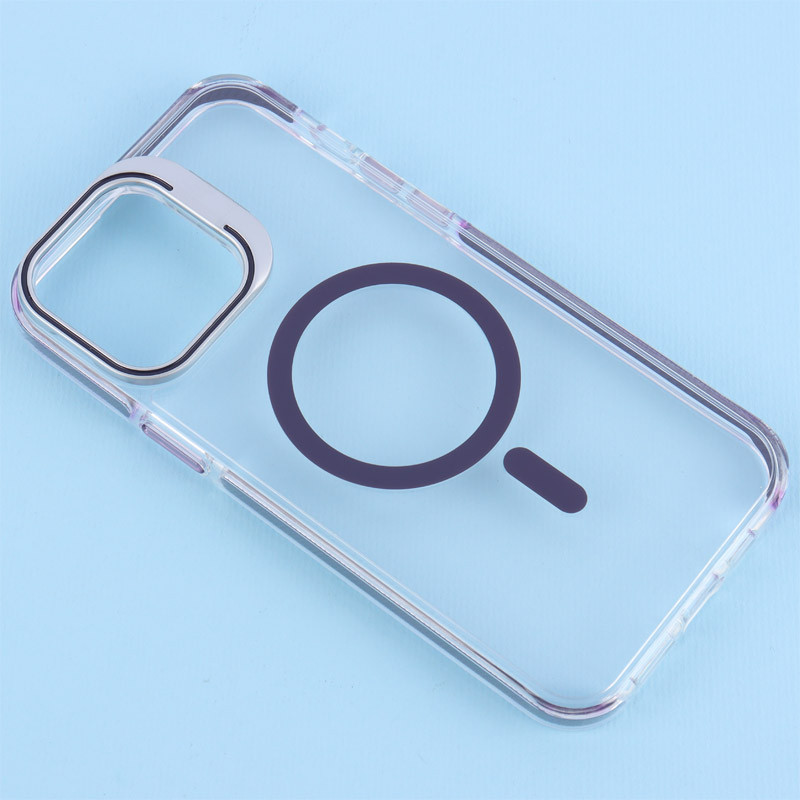 قاب PC Protection Case شفاف مگ سیف استندشو آیفون iPhone 13 Pro Max