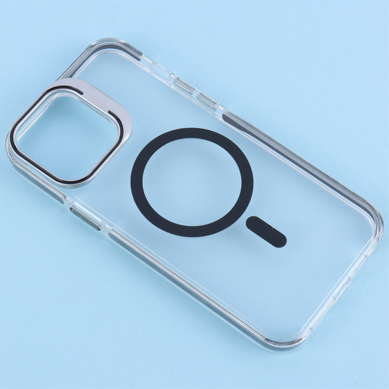 قاب PC Protection Case شفاف مگ سیف استندشو آیفون iPhone 13 Pro Max
