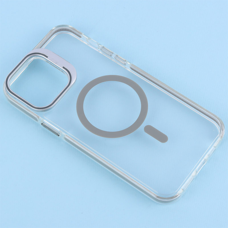 قاب PC Protection Case شفاف مگ سیف استندشو آیفون iPhone 13 Pro Max