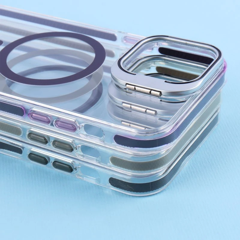 قاب PC Protection Case شفاف مگ سیف استندشو آیفون iPhone 13 Pro Max