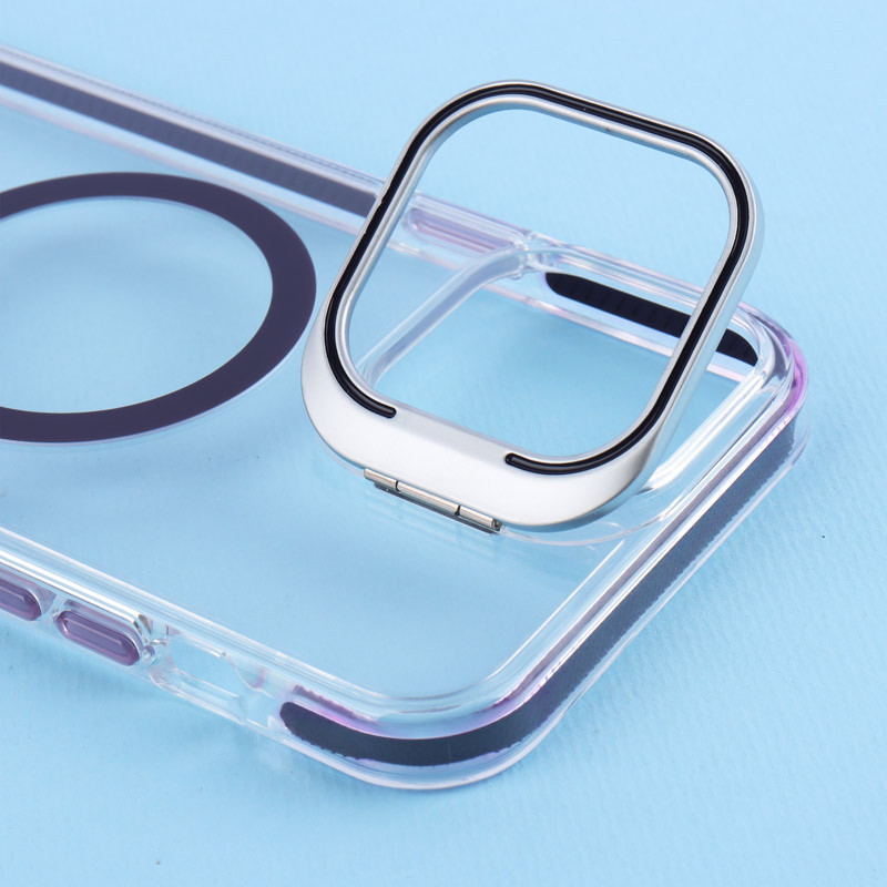 قاب PC Protection Case شفاف مگ سیف استندشو آیفون iPhone 13 Pro Max