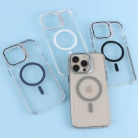 قاب PC Protection Case شفاف مگ سیف استندشو آیفون iPhone 14 Pro Max