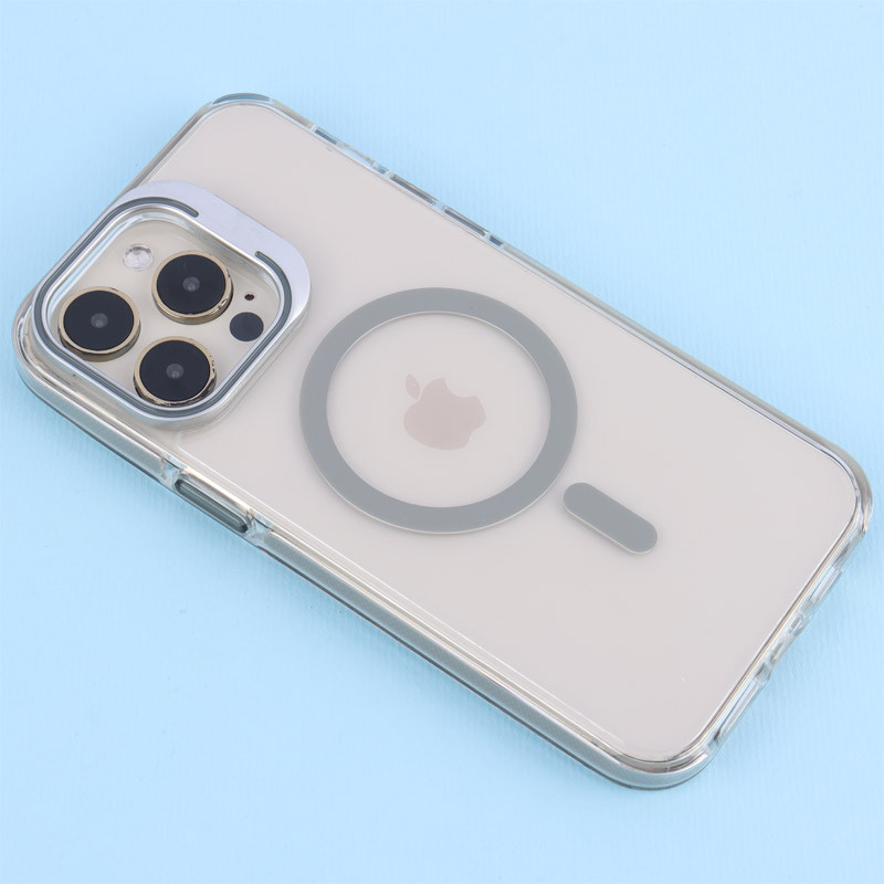 قاب PC Protection Case شفاف مگ سیف استندشو آیفون iPhone 14 Pro Max