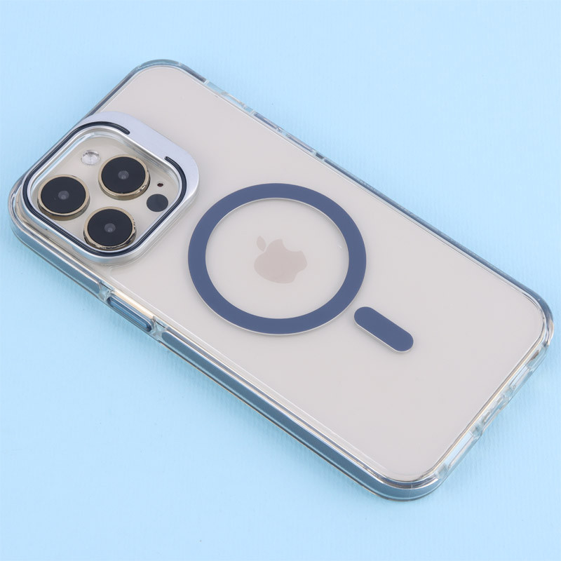 قاب PC Protection Case شفاف مگ سیف استندشو آیفون iPhone 14 Pro Max
