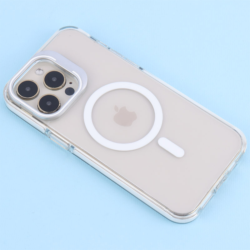 قاب PC Protection Case شفاف مگ سیف استندشو آیفون iPhone 14 Pro Max