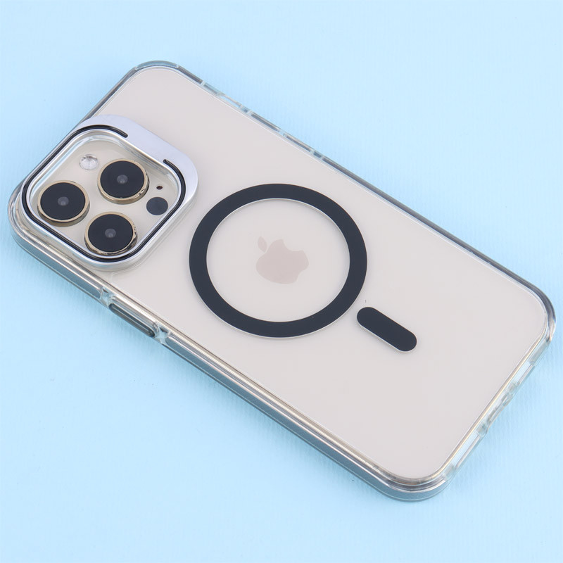 قاب PC Protection Case شفاف مگ سیف استندشو آیفون iPhone 14 Pro Max