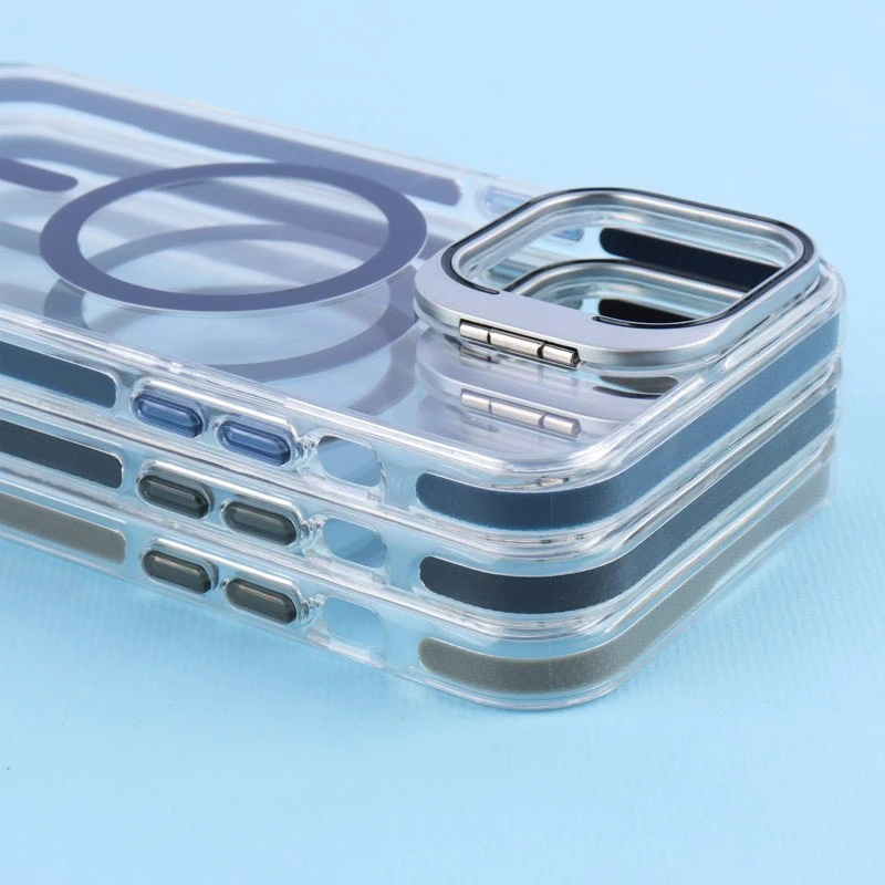 قاب PC Protection Case شفاف مگ سیف استندشو آیفون iPhone 14 Pro Max