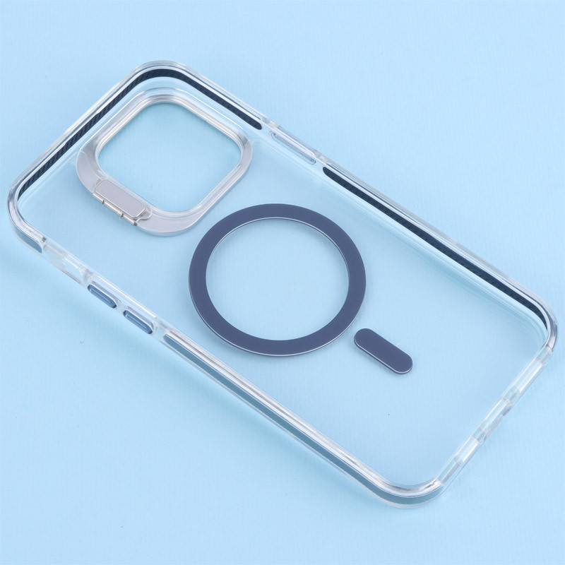 قاب PC Protection Case شفاف مگ سیف استندشو آیفون iPhone 14 Pro Max