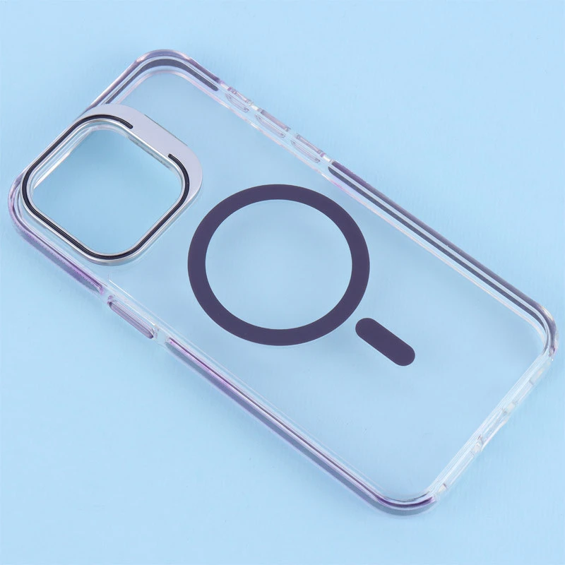 قاب PC Protection Case شفاف مگ سیف استندشو آیفون iPhone 15 Pro Max