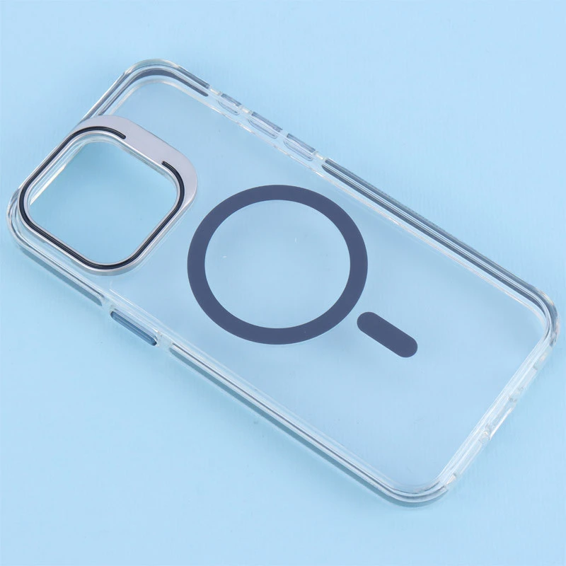 قاب PC Protection Case شفاف مگ سیف استندشو آیفون iPhone 15 Pro Max