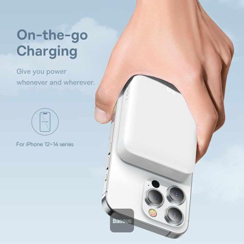 پاور بانک بی سیم فست شارژ 10000 باسئوس Baseus Magnetic Mini PPCX11020 PD 30W
