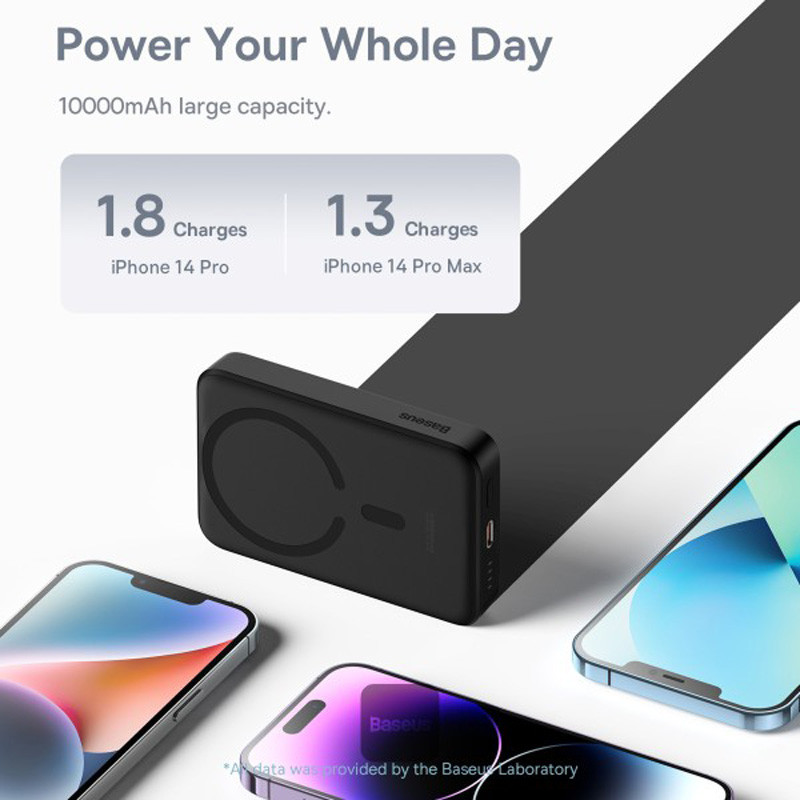 پاور بانک بی سیم فست شارژ 10000 باسئوس Baseus Magnetic Mini PPCX11020 PD 30W