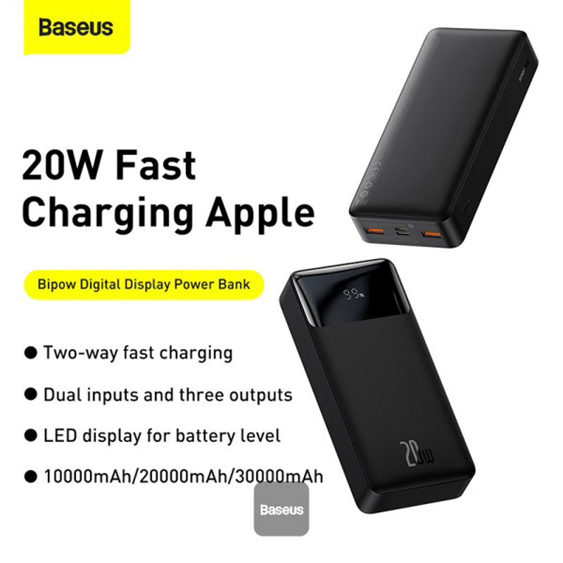 پاور بانک فست شارژ 20000 باسئوس Baseus Bipow PPBD05050 PD 20W