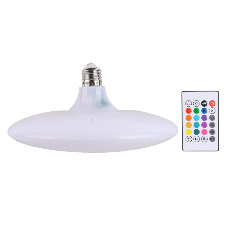 لامپ LED اسپیکر دار بلوتوثی UFO 48W E27 + ریموت کنترل
