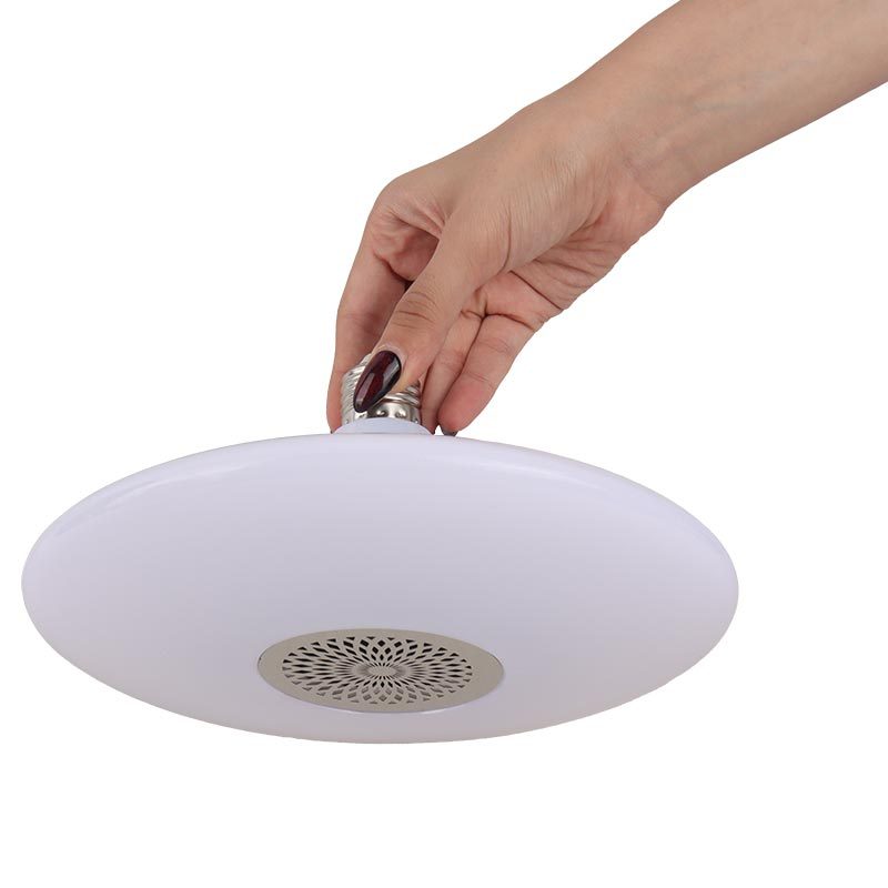 لامپ LED اسپیکر دار بلوتوثی UFO 48W E27 + ریموت کنترل