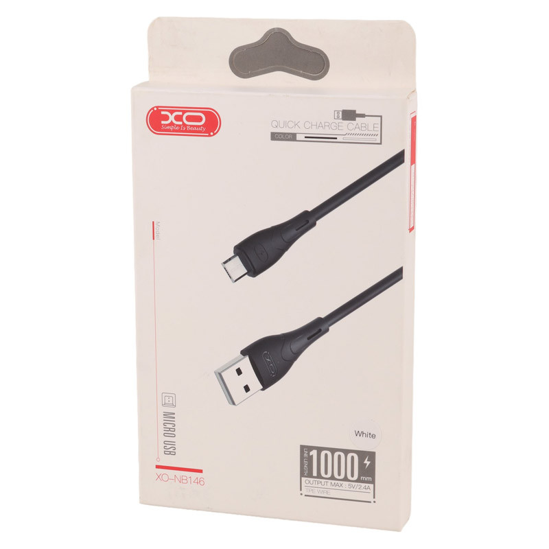 کابل میکرو یو اس بی فست شارژ XO XO-NB146 2.4A 1m