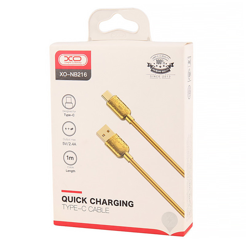کابل تایپ سی فست شارژ XO XO-NB216 2.4A 1m